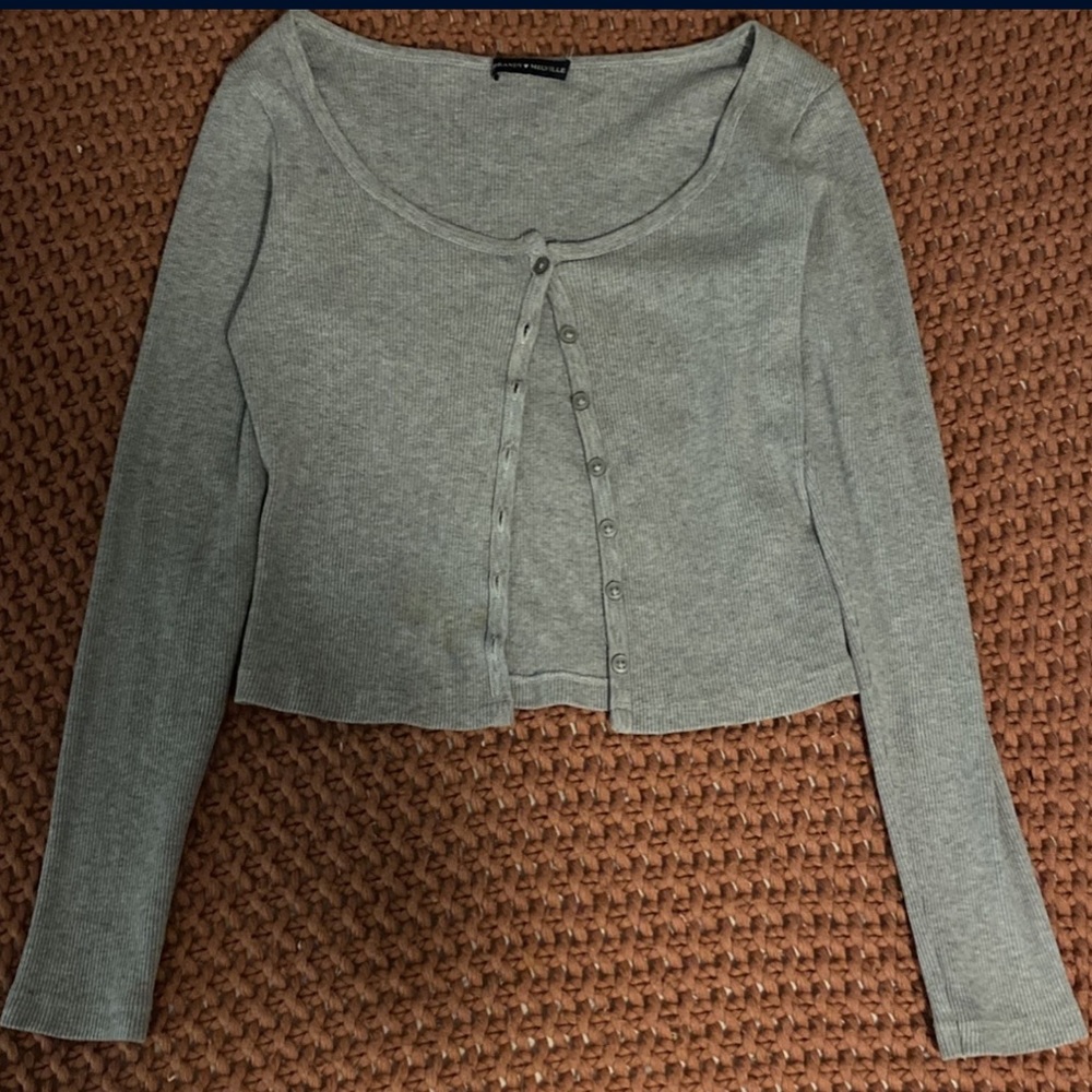 Brandy Melville long sleeve button top/cardigan